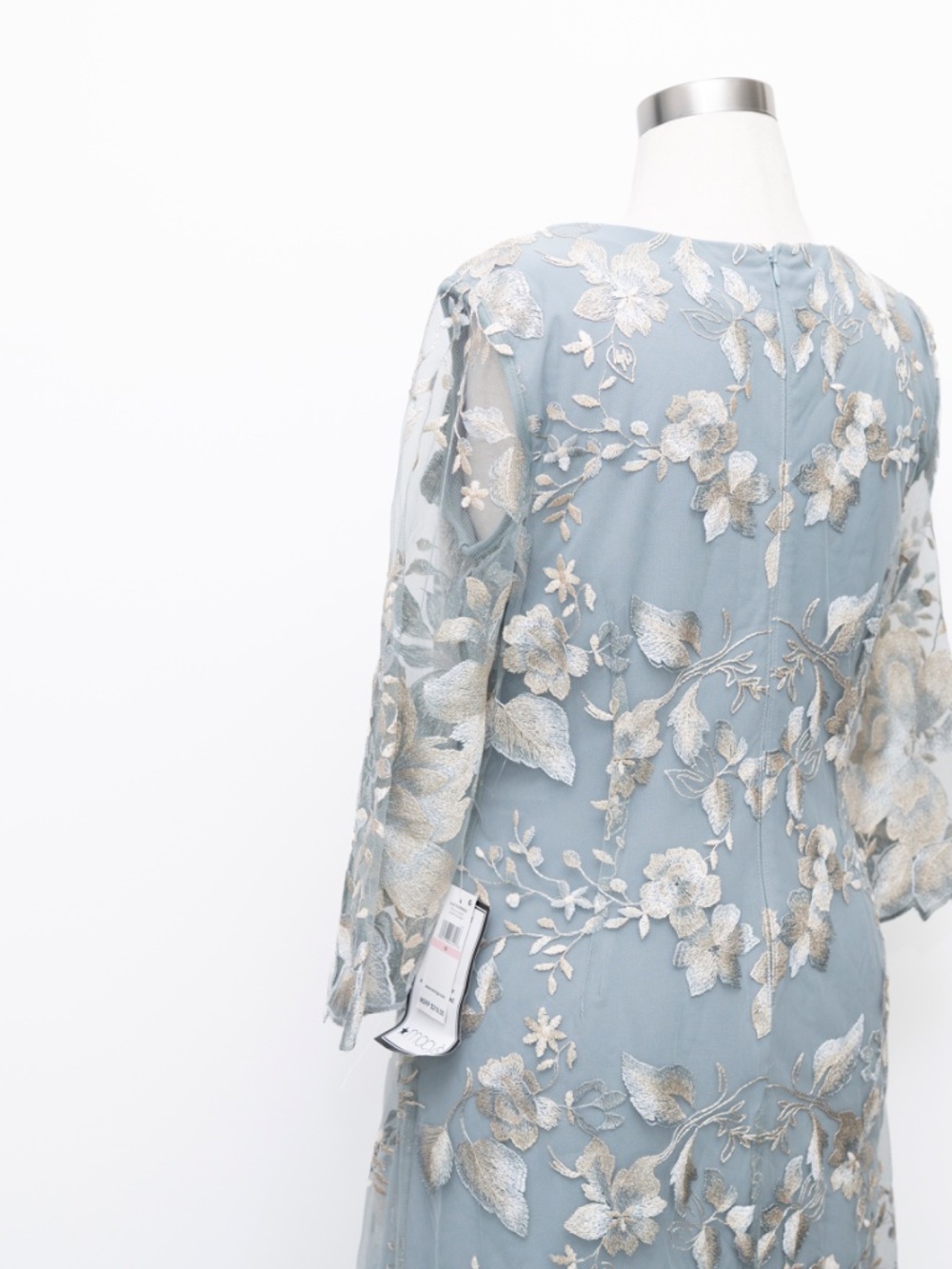 Alex Evenings - Embroidered Lace Mock Jacket Cocktail Dress - Picture 10 of 12